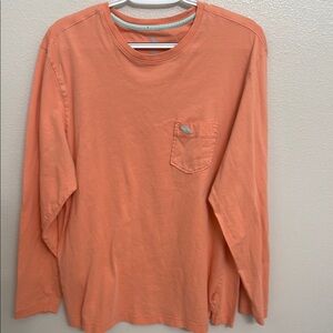 Men's Orange Long Sleeve Shirt